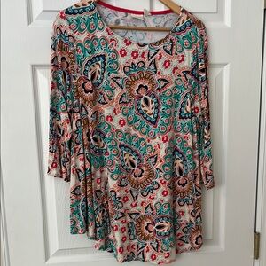 Floral Patterned Women's Top